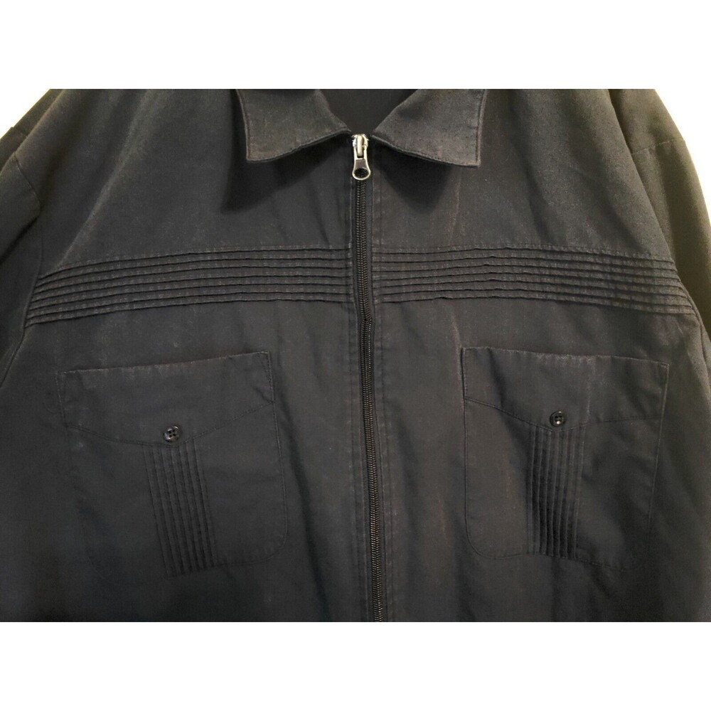 Vintage John Blair Jacket Men's Full Zip Collar 80s Blue Pocket Norm XL XLarge - Picture 3 of 9